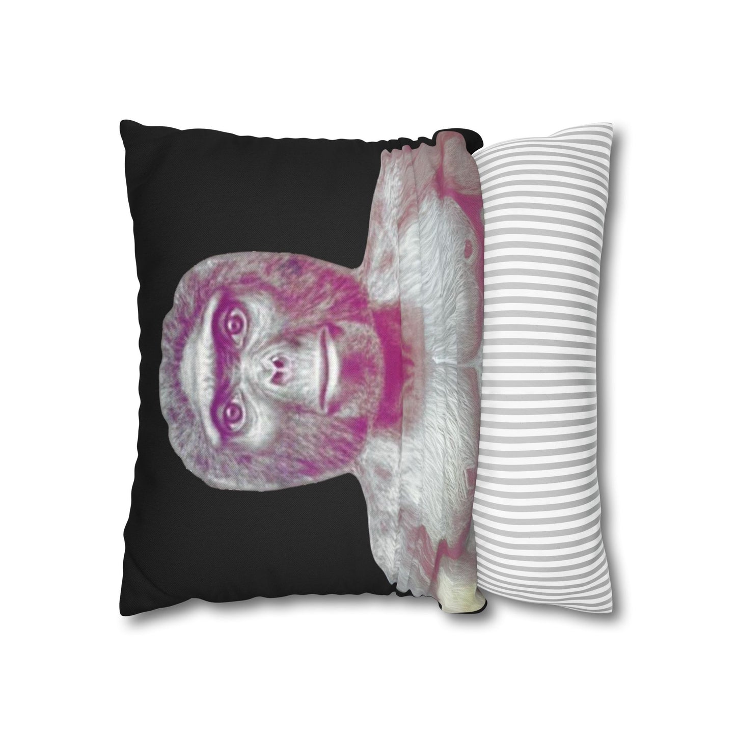 Taie d’oreiller Amusante – Décoration Humoristique pour la Maison Le singe allo salam