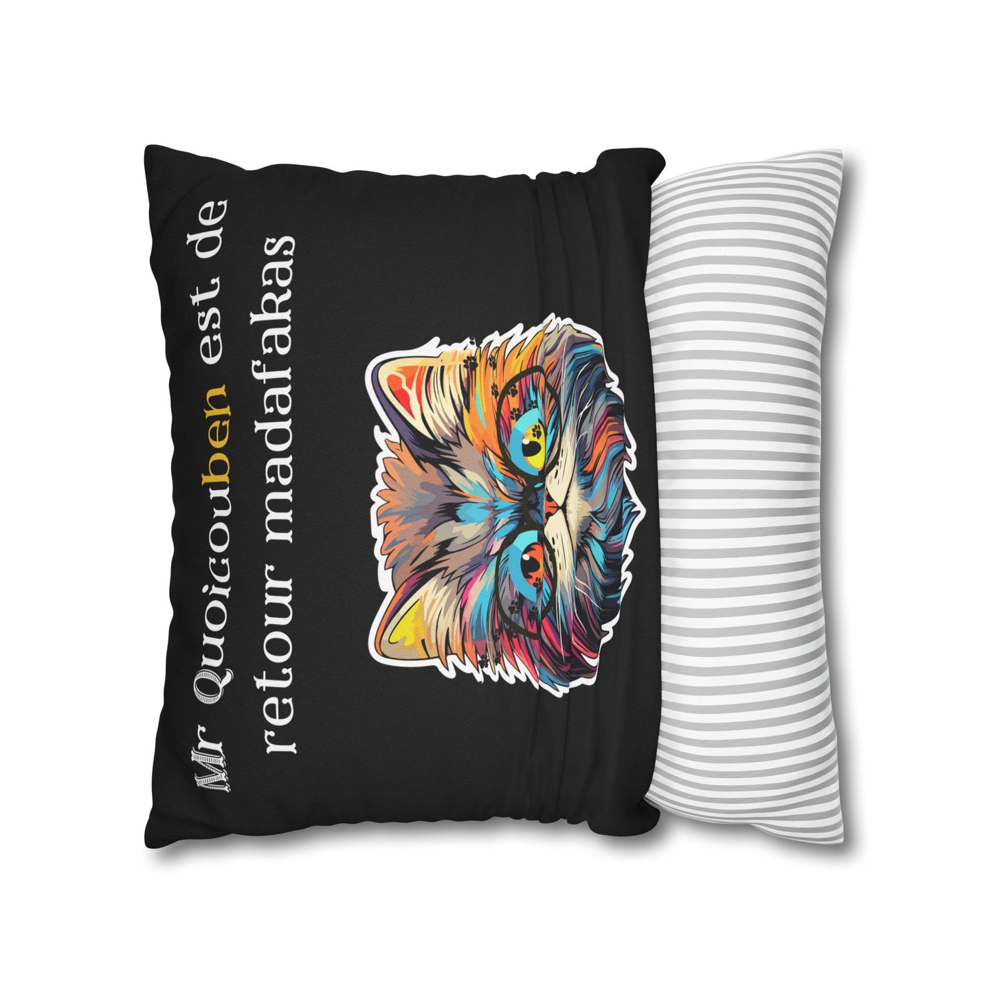 Taie d’oreiller Amusante – Décoration Humoristique pour la Maison Quoicoubeh madafakas