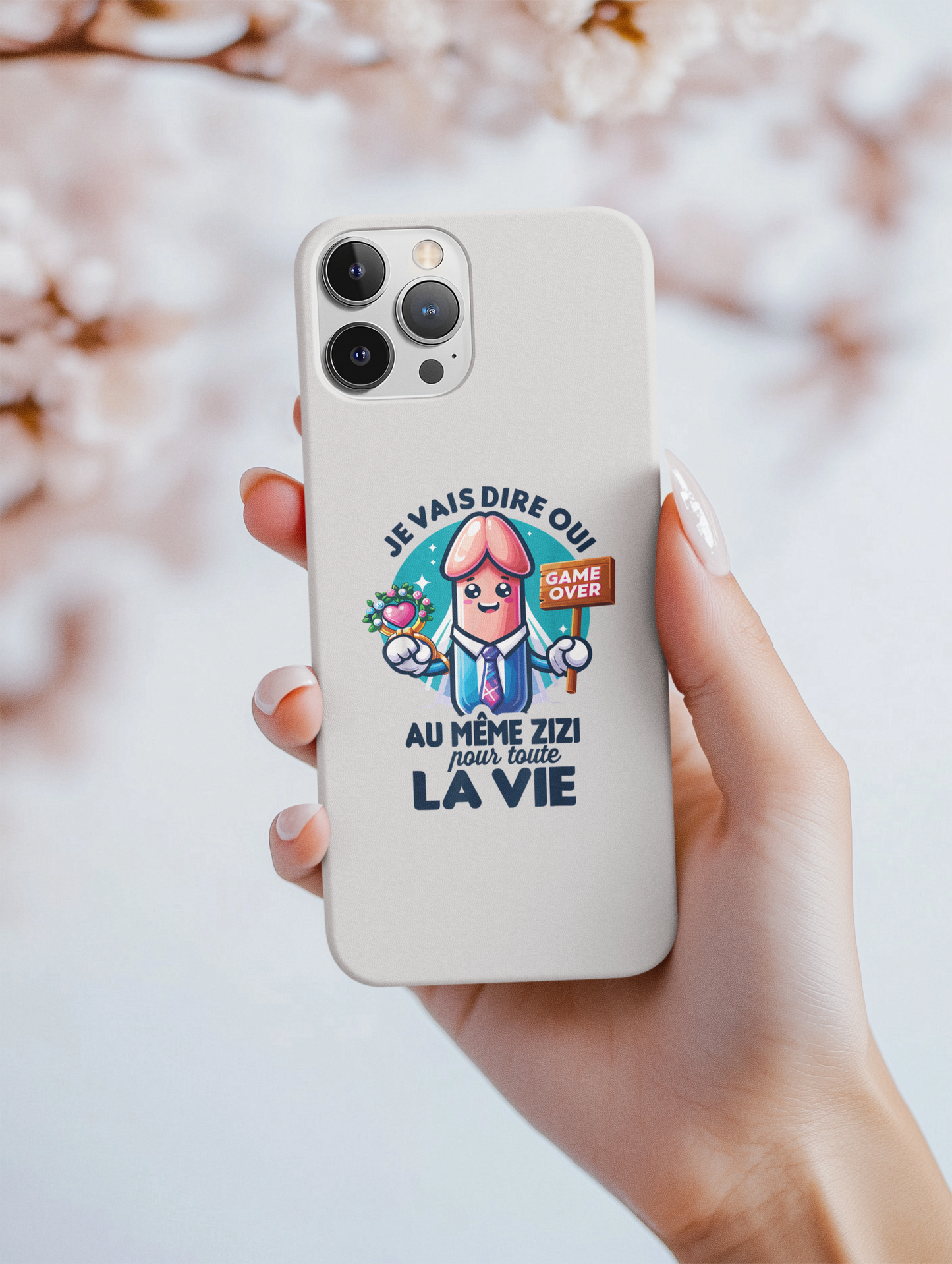 Coque flexible Je vais dire oui au même zizi pour toute la vie