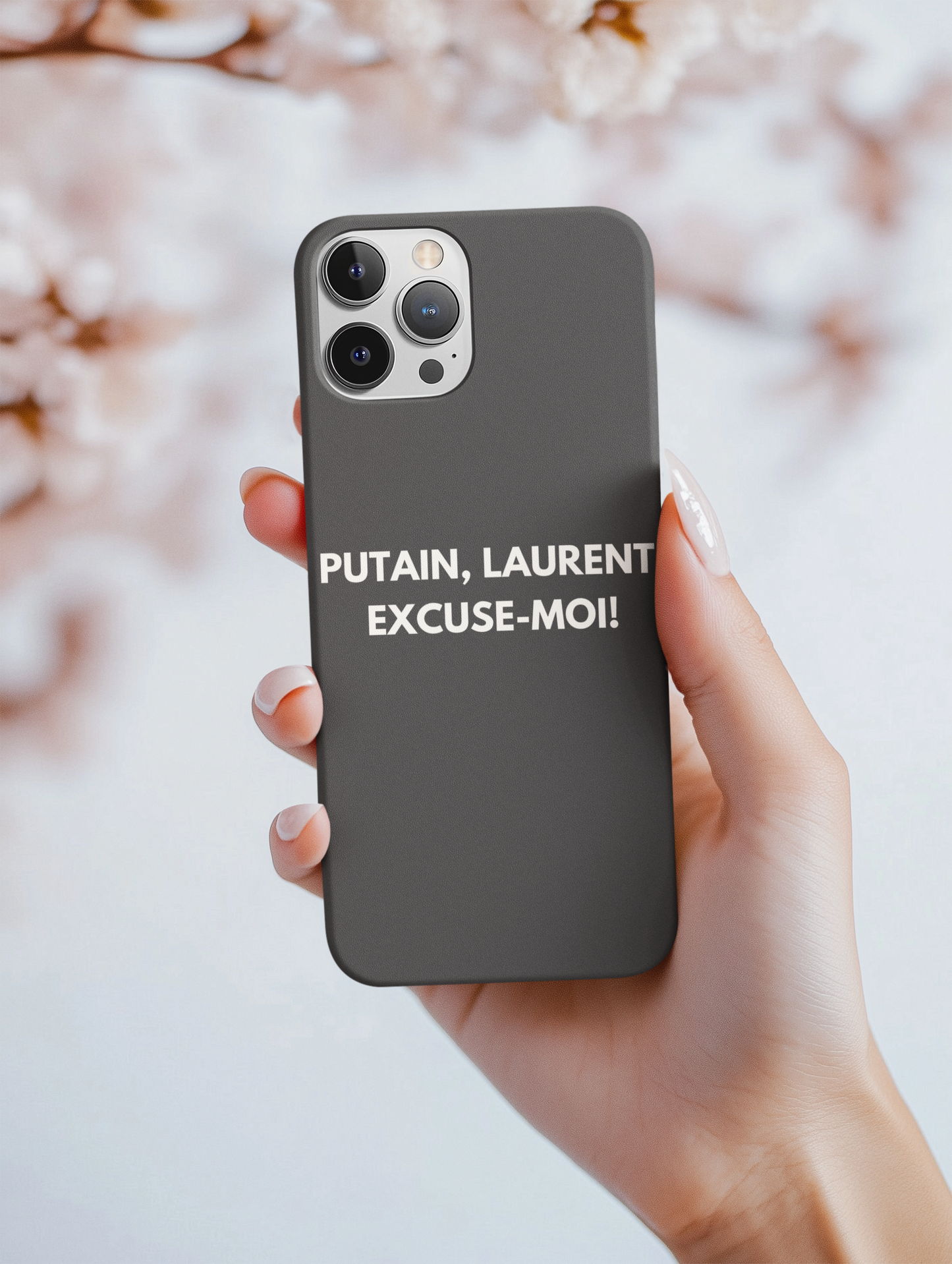 Coque flexible Putain Laurent excuse moi