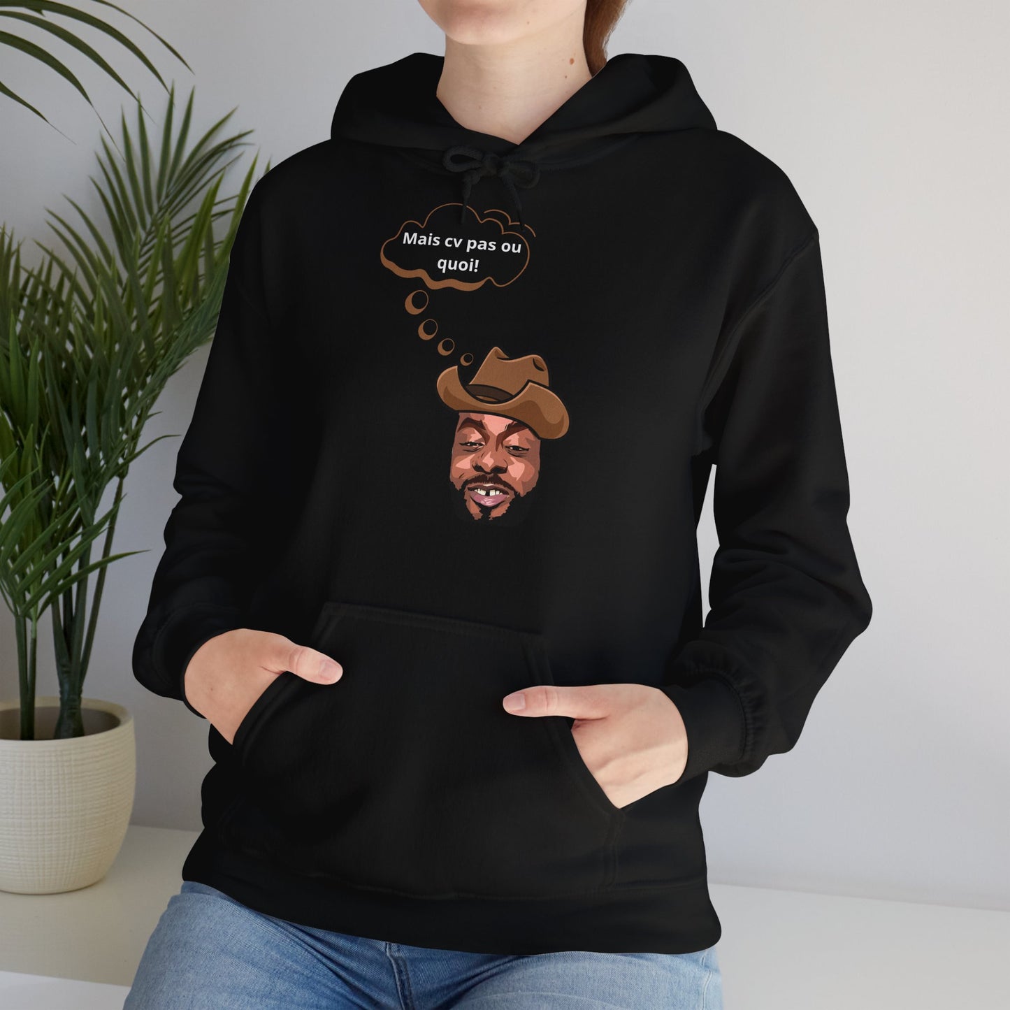 Hoodie unisexe drôle - Sweat-shirt graphique Binobile Mais cv pas ou quoi