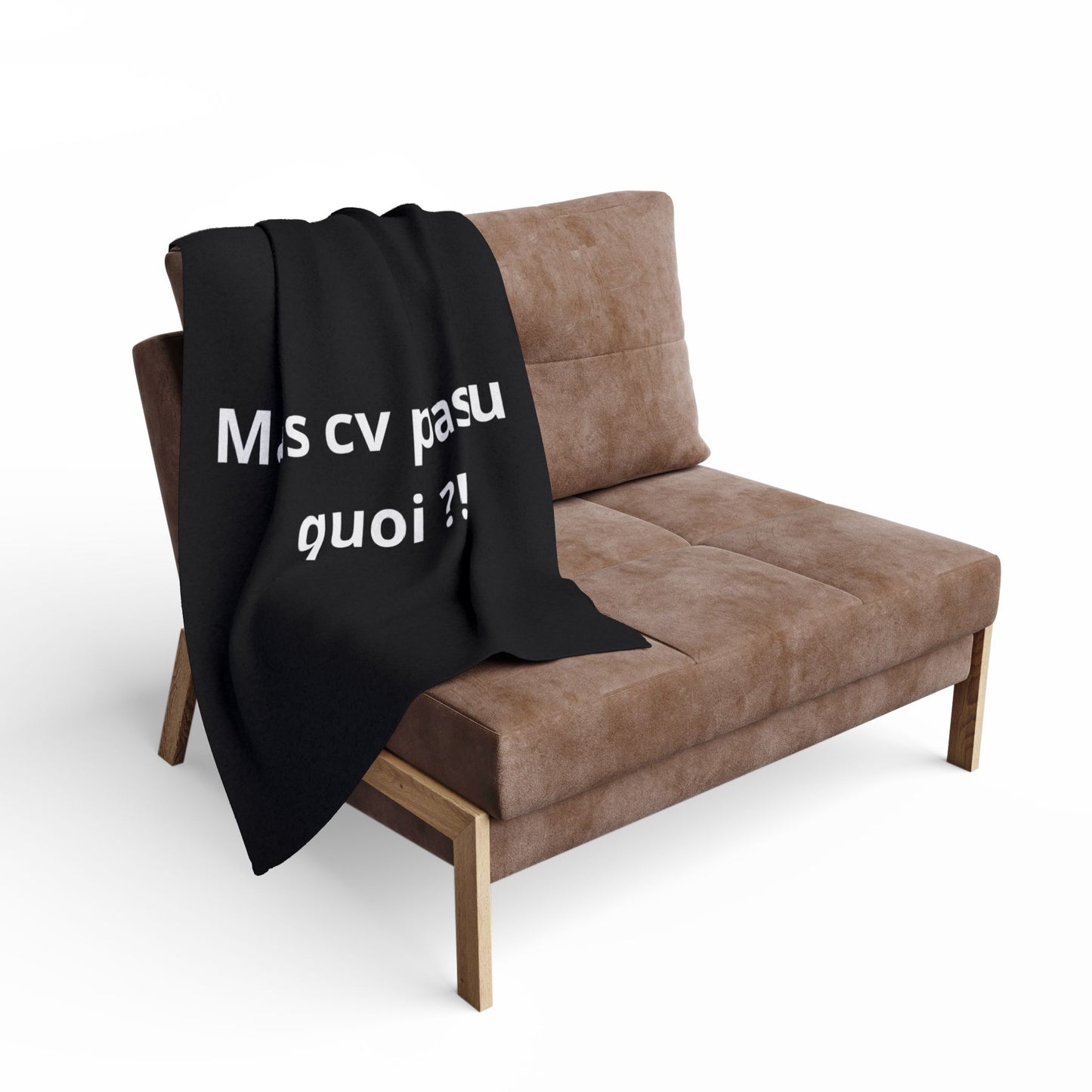Plaid en polaire arctique Mais cv pas ou quoi