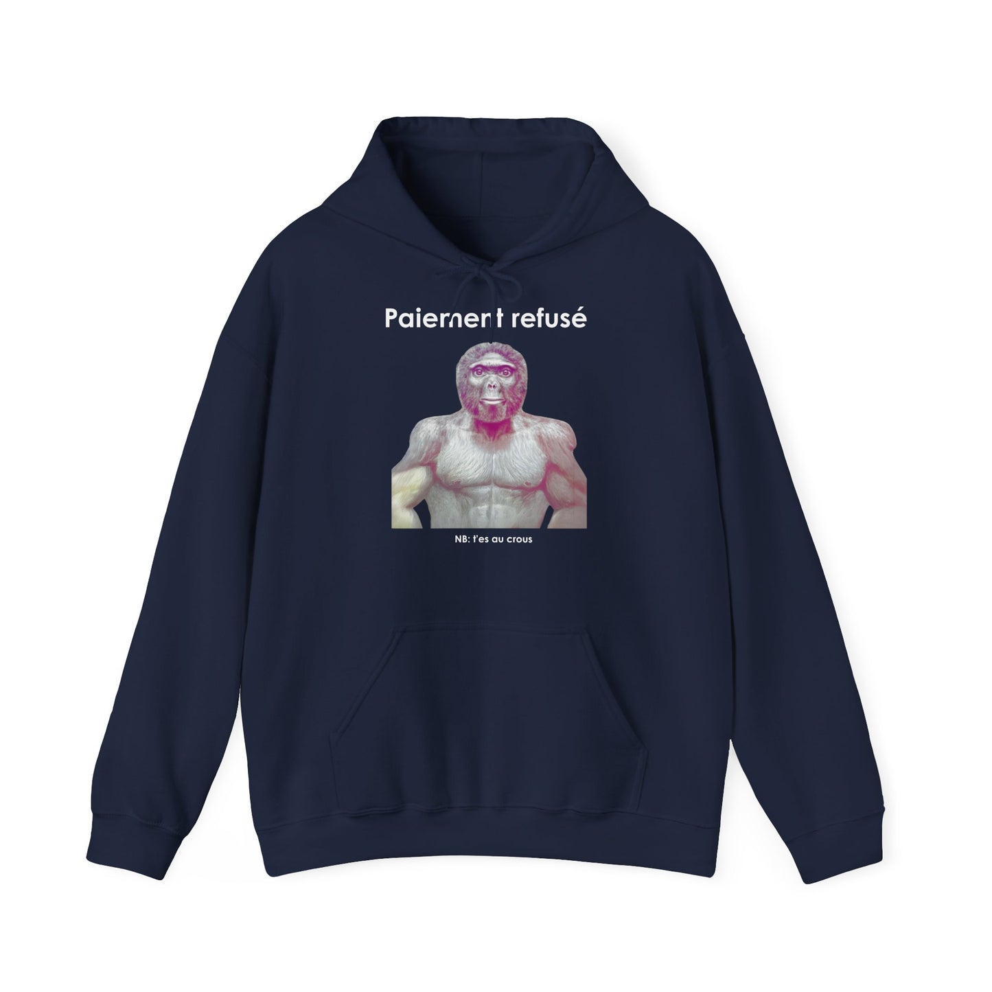 Hoodie unisexe drôle - Sweat-shirt graphique Quoicoubeh Paiement refusé