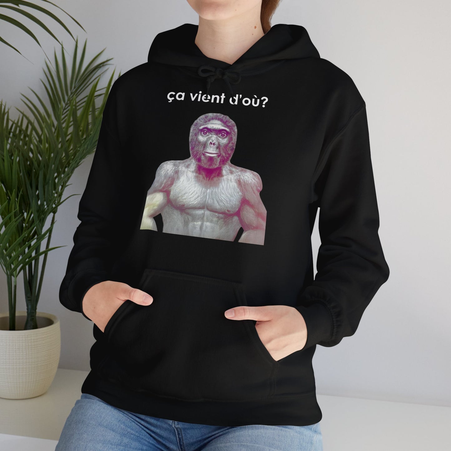 Hoodie unisexe drôle - Sweat-shirt graphique ça vient d'où
