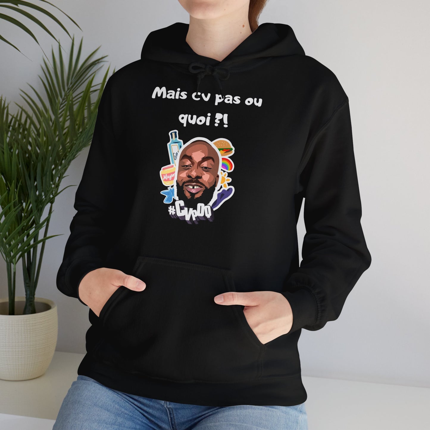 Hoodie unisexe drôle - Sweat-shirt Mais cv pas quoi Binobile