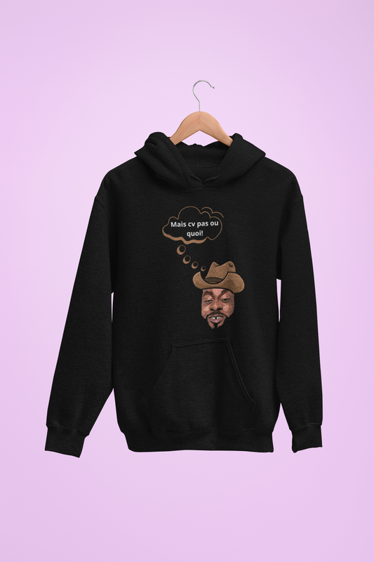 Hoodie unisexe drôle - Sweat-shirt graphique Binobile Mais cv pas ou quoi