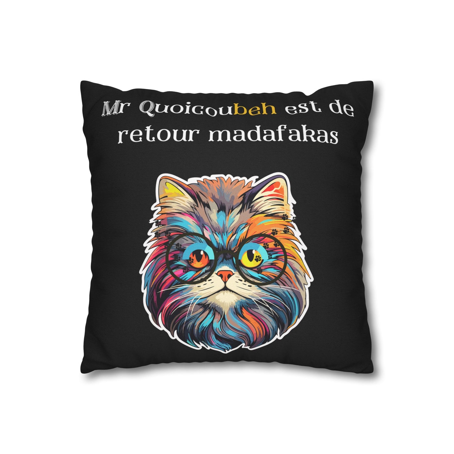 Taie d’oreiller Amusante – Décoration Humoristique pour la Maison Quoicoubeh madafakas