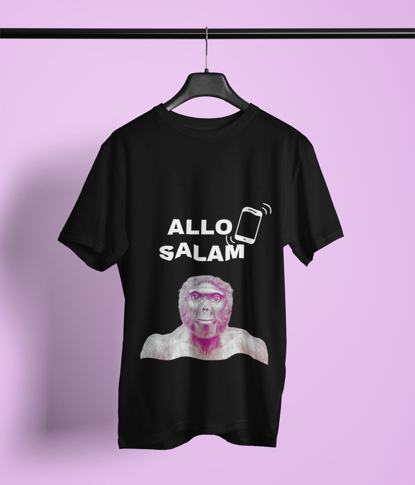 T-shirt humoristique unisexe en coton épais - Allo Salam