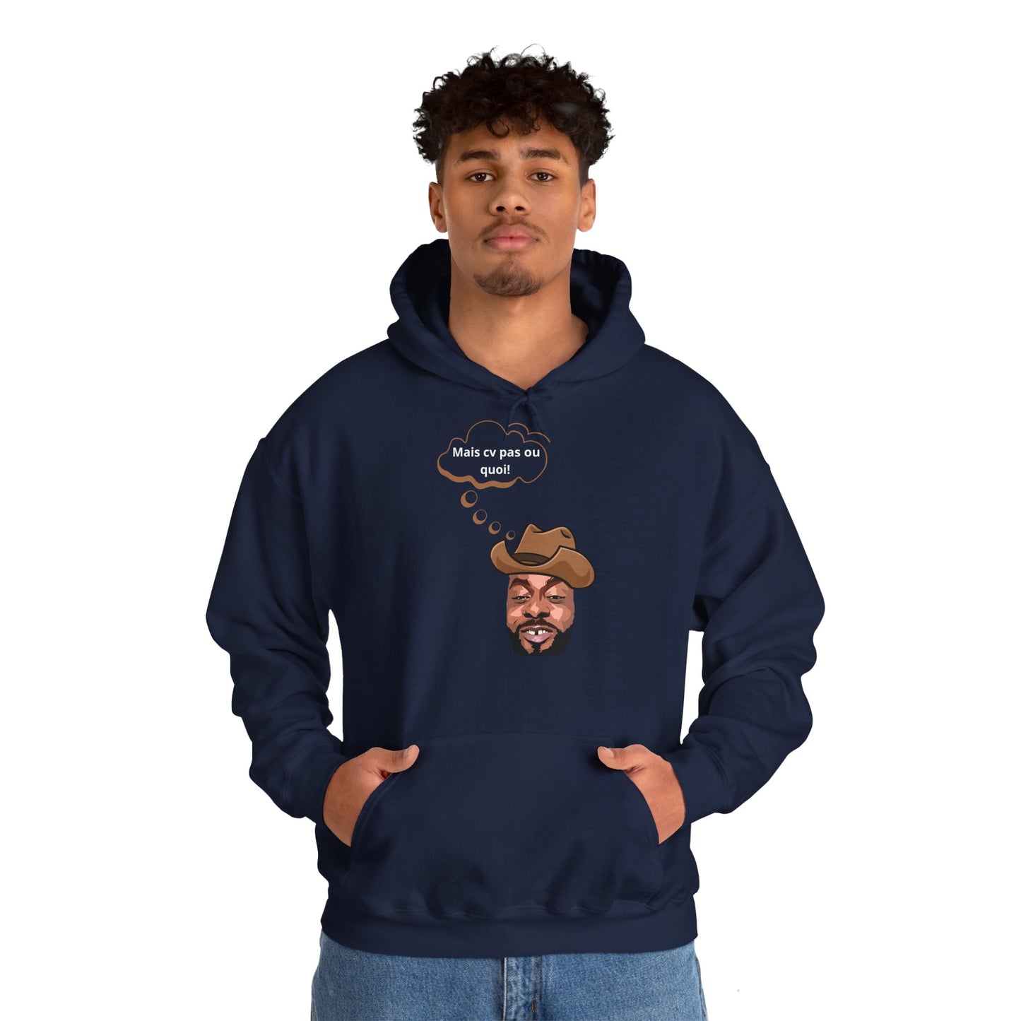 Hoodie unisexe drôle - Sweat-shirt graphique Binobile Mais cv pas ou quoi