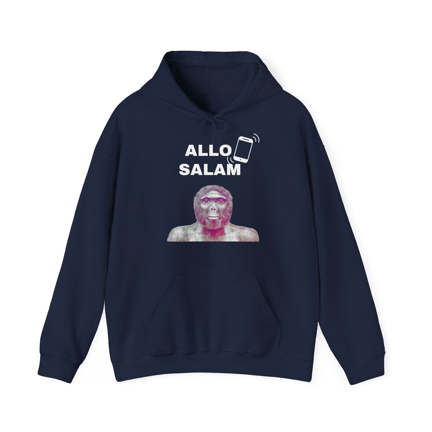 Hoodie unisexe drôle - Sweat-shirt graphique 'Allo Salam'