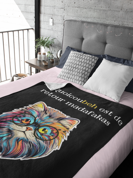 Plaid en polaire arctique Quoicoubeh Madafakas