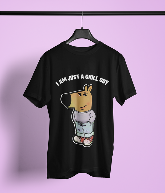 T-shirt humoristique unisexe en coton épais - Chill Guy