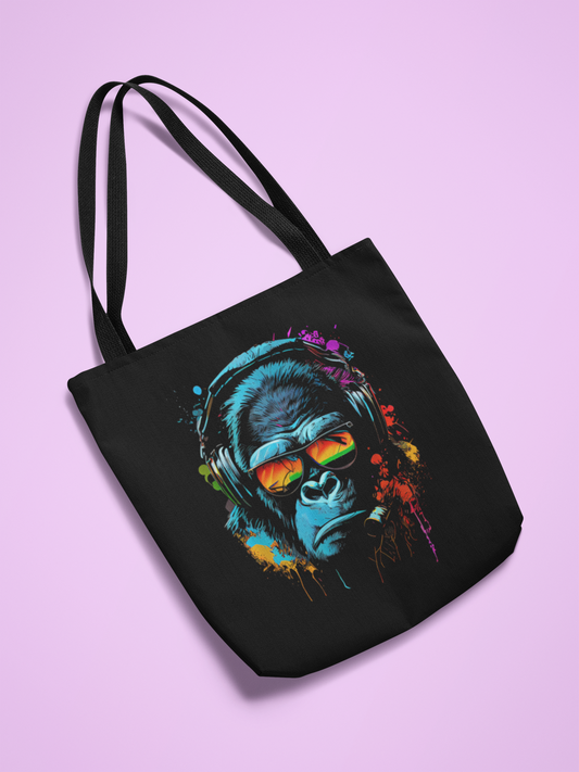 Tote Bag – Singe monkey Dj écouteurs lunettes du soleil Gorilla