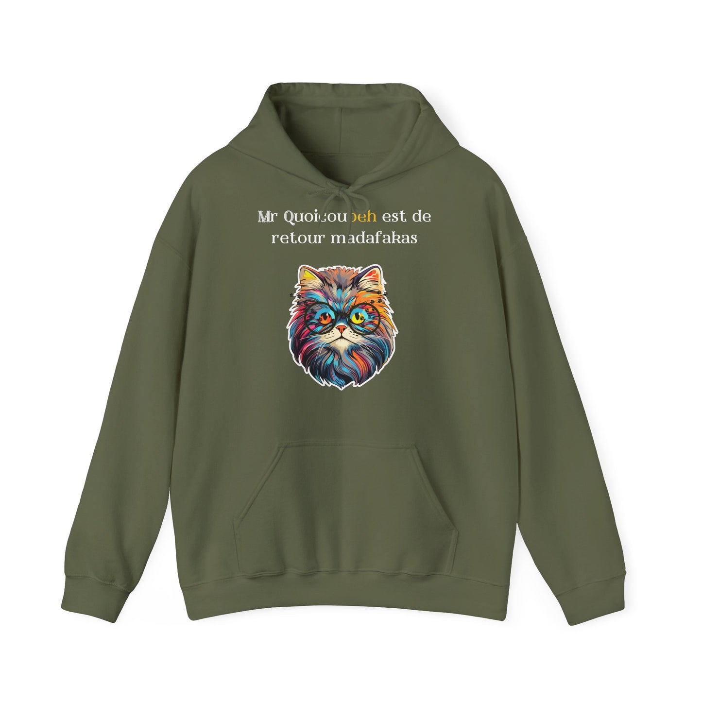 Hoodie unisexe drôle - Sweat-shirt graphique Quoicoubeh  Madafakas