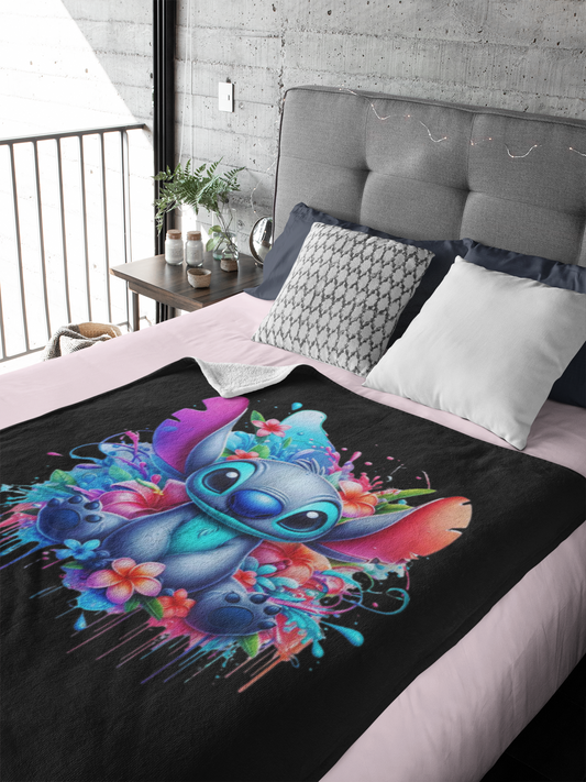 Plaid en polaire arctique Stitch