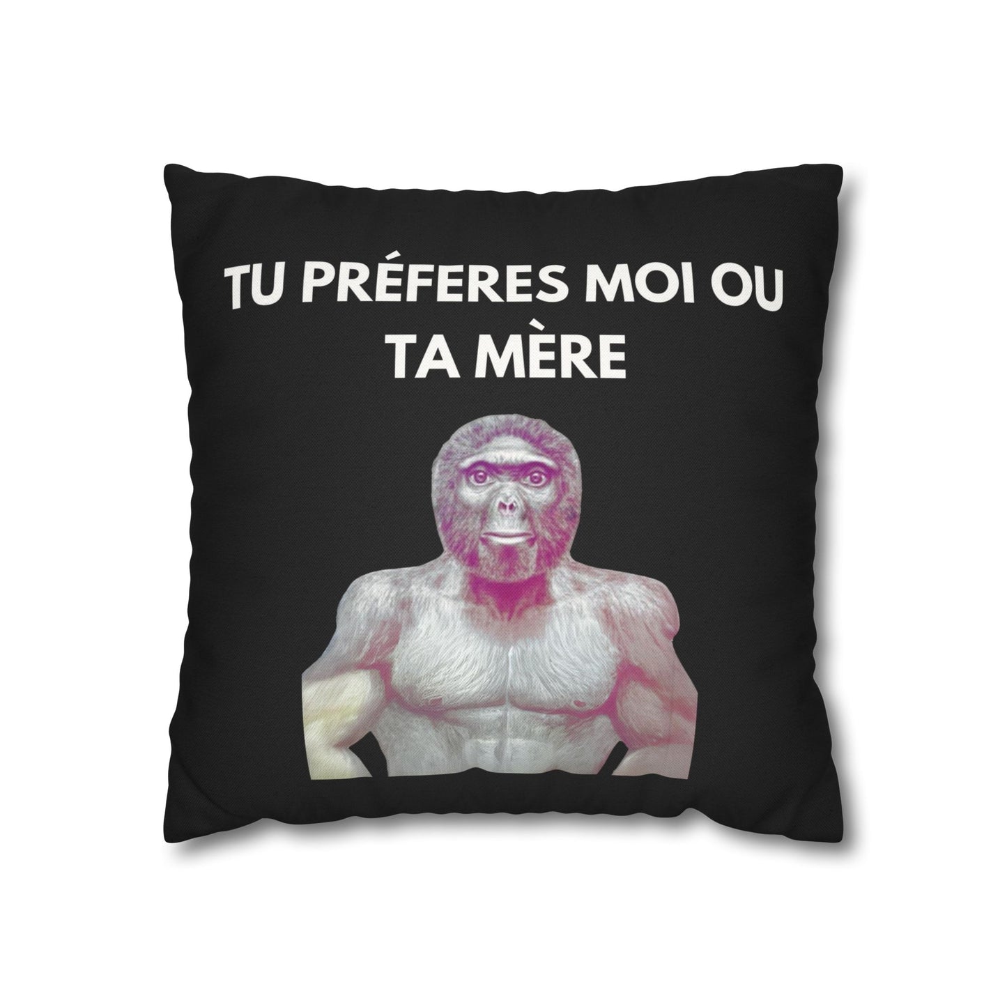 Taie d’oreiller Amusante – Décoration Humoristique pour la Maison Le singe