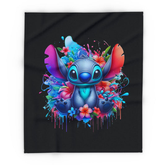 Plaid en polaire arctique Stitch