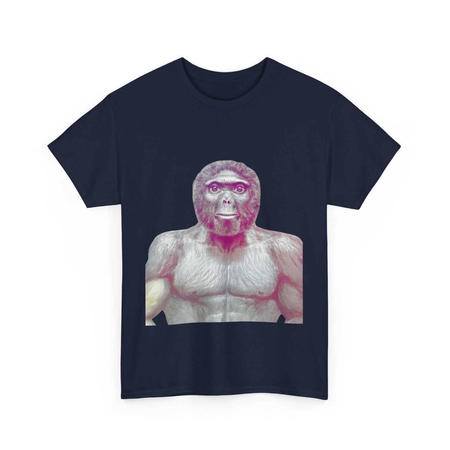 T-shirt humoristique unisexe en coton épais - Allo Salam Trend le singe