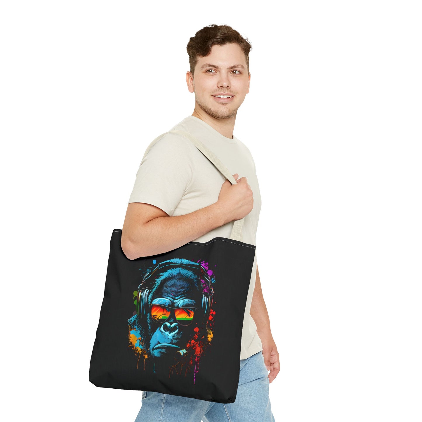 Tote Bag – Singe monkey Dj écouteurs lunettes du soleil Gorilla