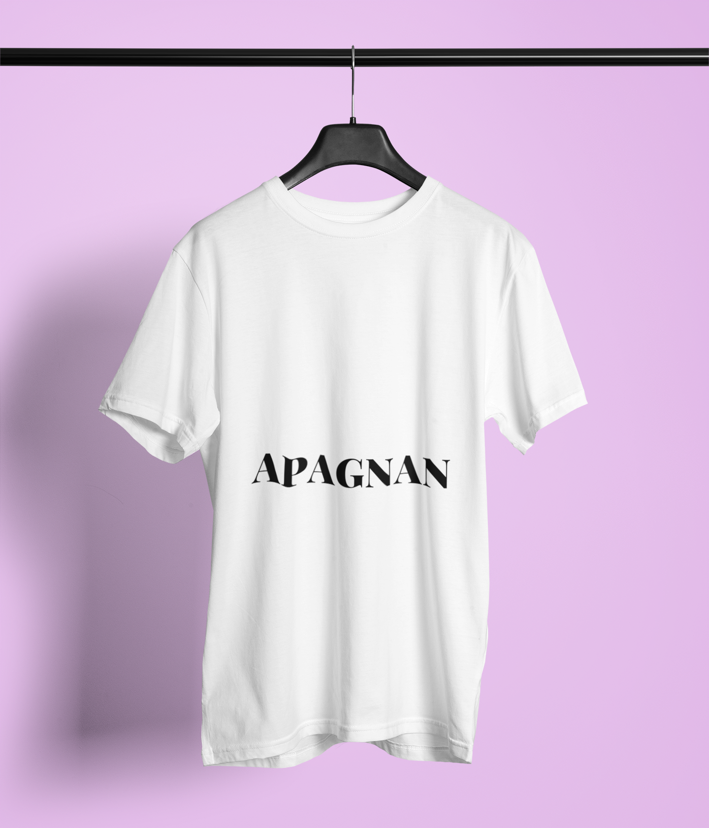 T-shirt humoristique unisexe en coton épais -Apagnan Quoicoubeh