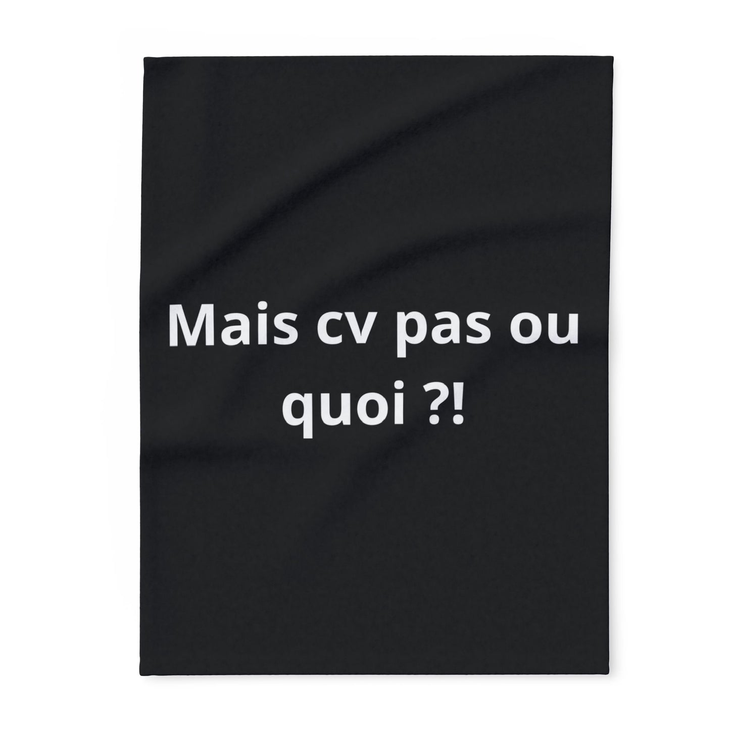 Plaid en polaire arctique Mais cv pas ou quoi