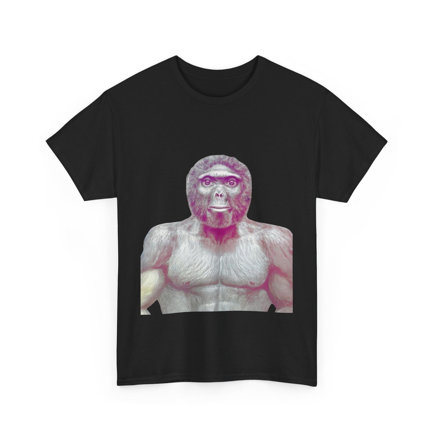 T-shirt humoristique unisexe en coton épais - Allo Salam Trend le singe