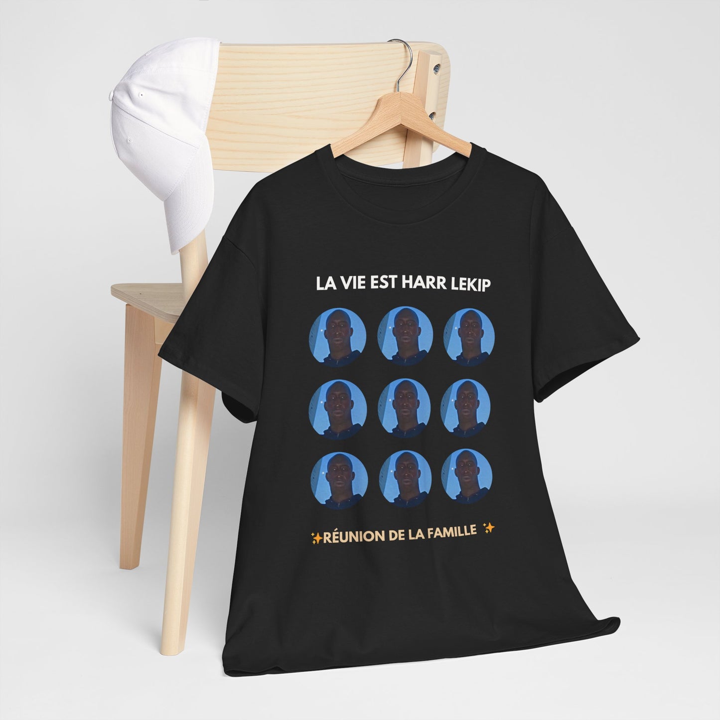 T-shirt humoristique unisexe en coton épais -Trend c'est harr lekip