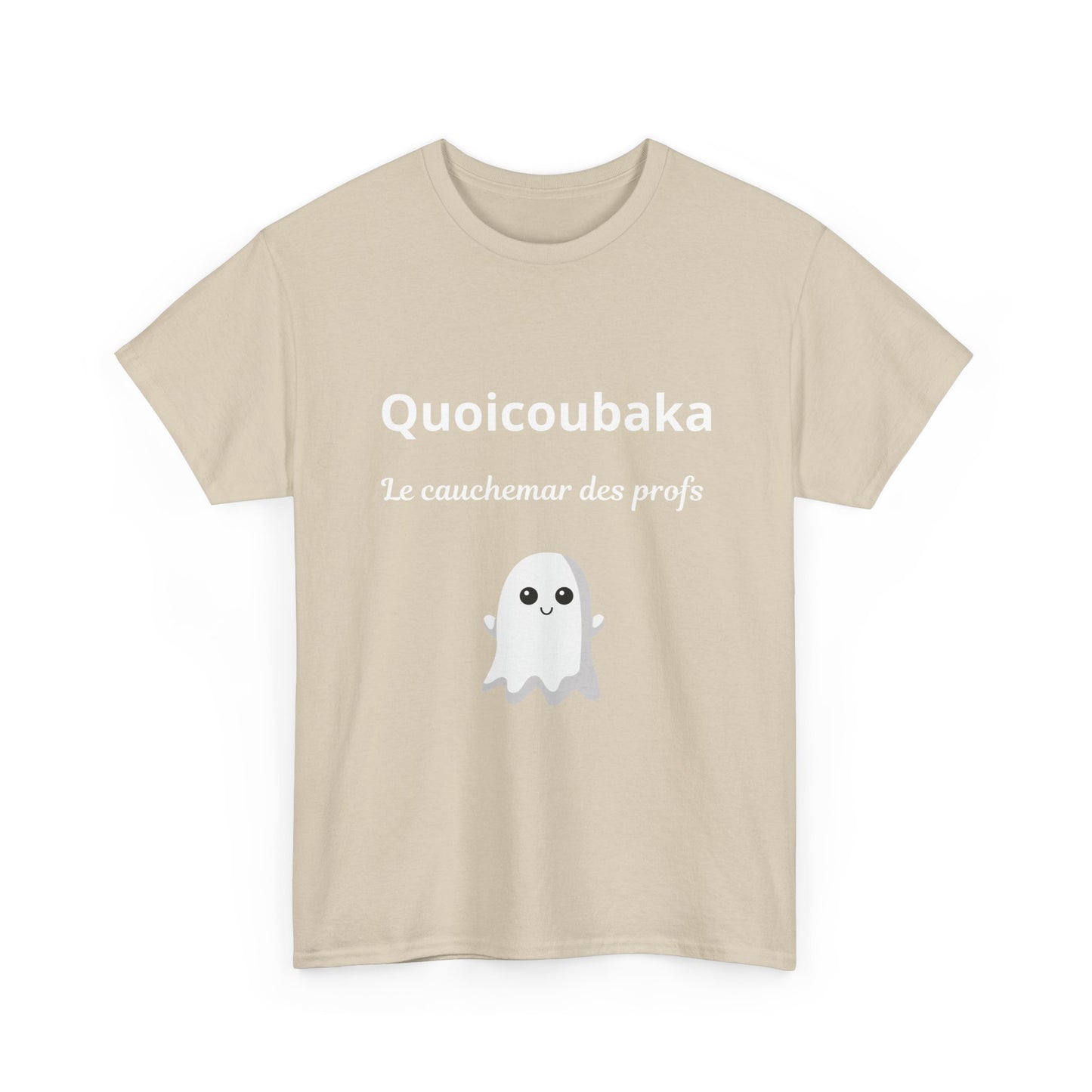 T-shirt humoristique unisexe en coton épais -Trend Quoicoubeh