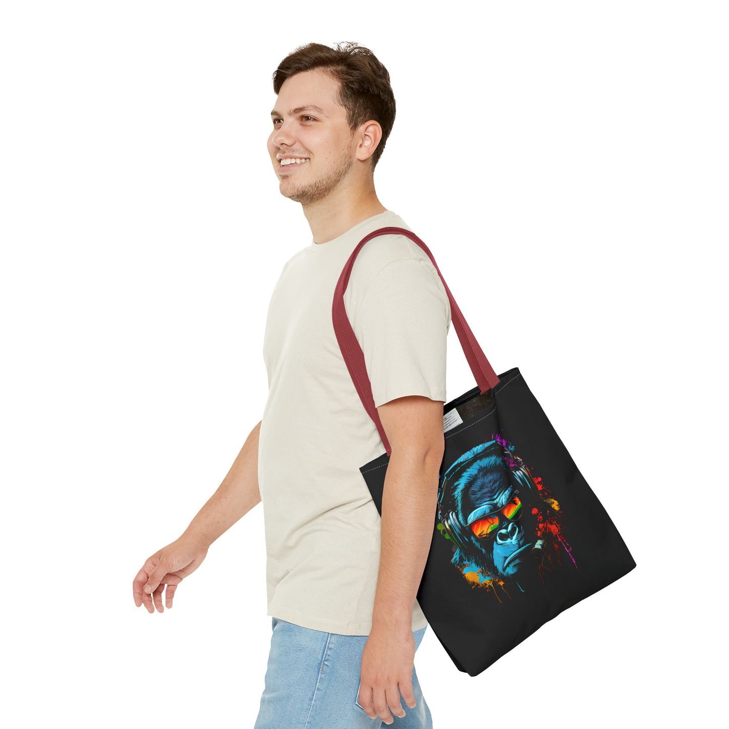 Tote Bag – Singe monkey Dj écouteurs lunettes du soleil Gorilla