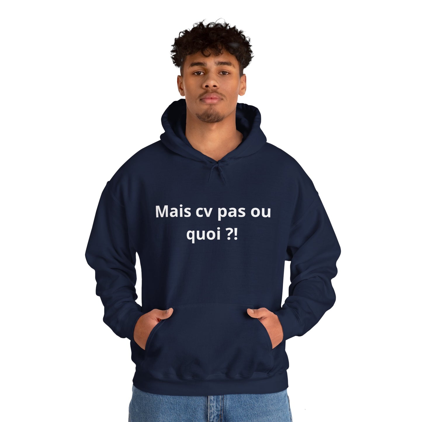 Hoodie unisexe drôle - Sweat-shirt graphique Mais cv pas ou quoi