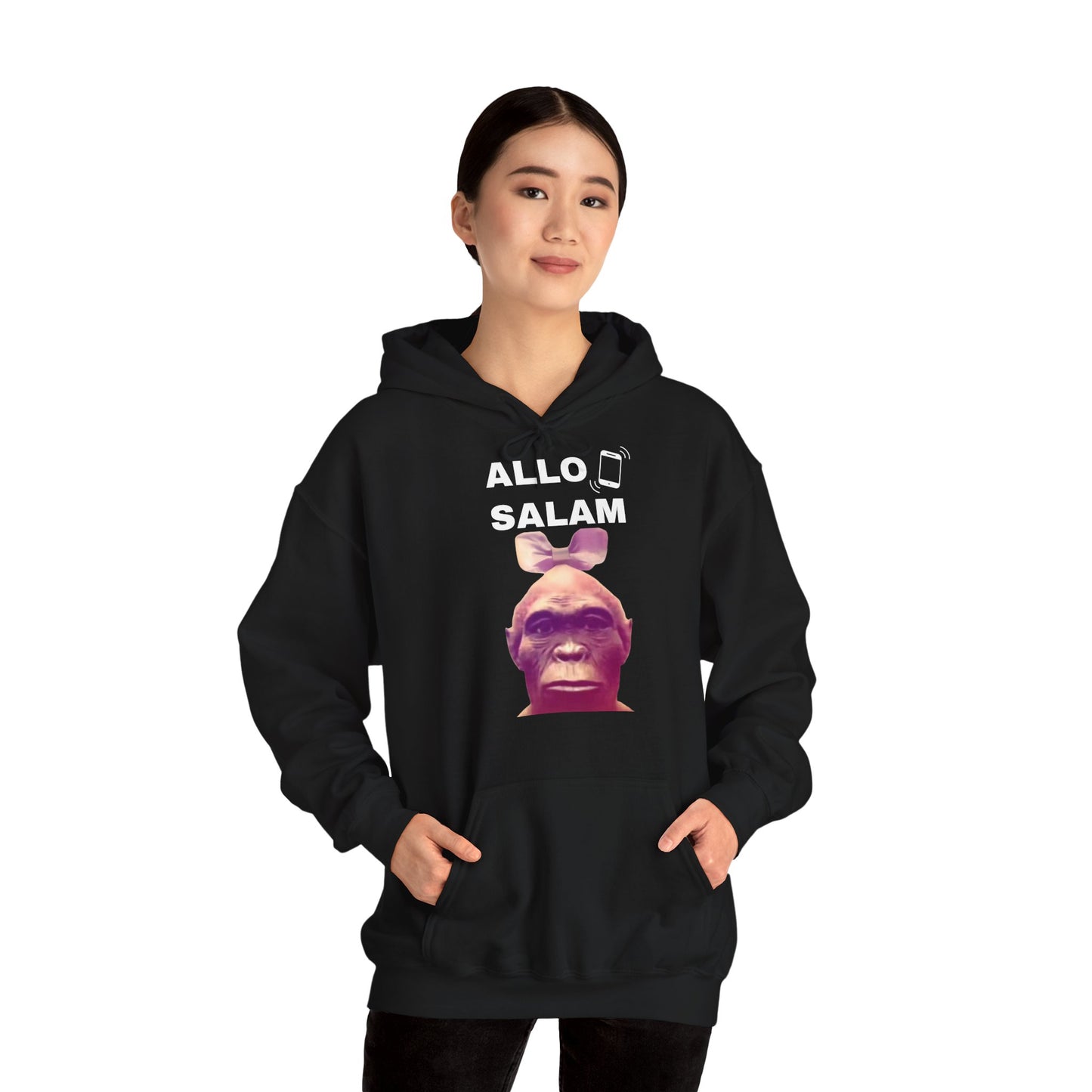 Hoodie unisexe drôle - Sweat-shirt graphique Allo Salam