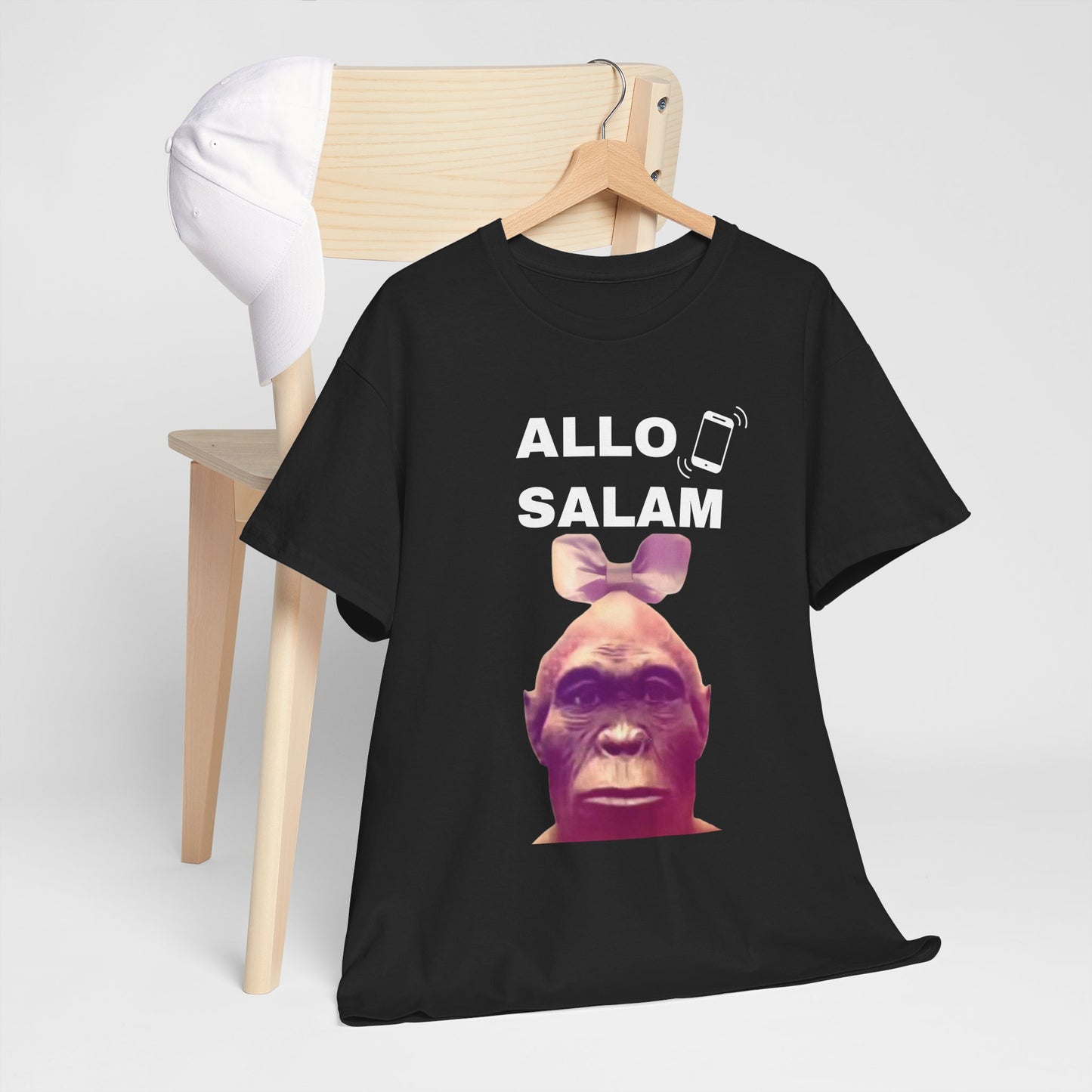 T-shirt humoristique unisexe en coton épais - Allo Salam