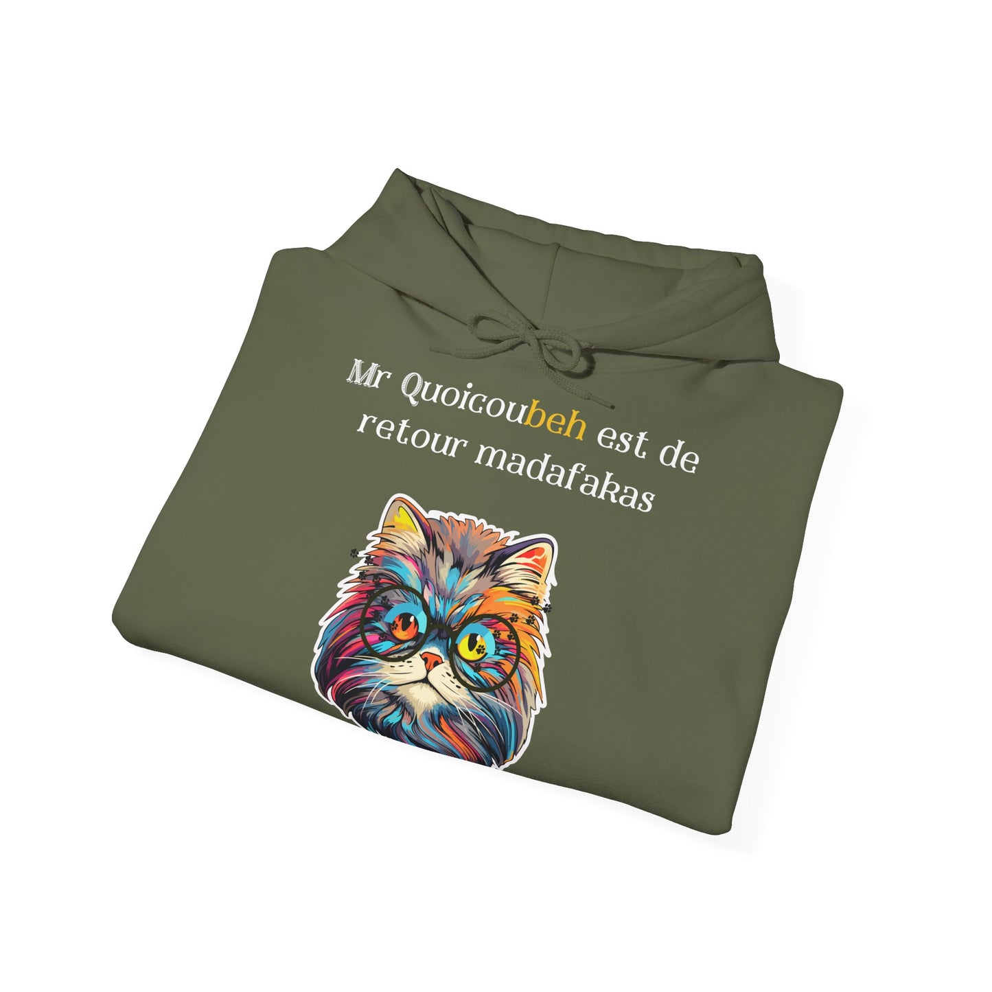 Hoodie unisexe drôle - Sweat-shirt graphique Quoicoubeh  Madafakas