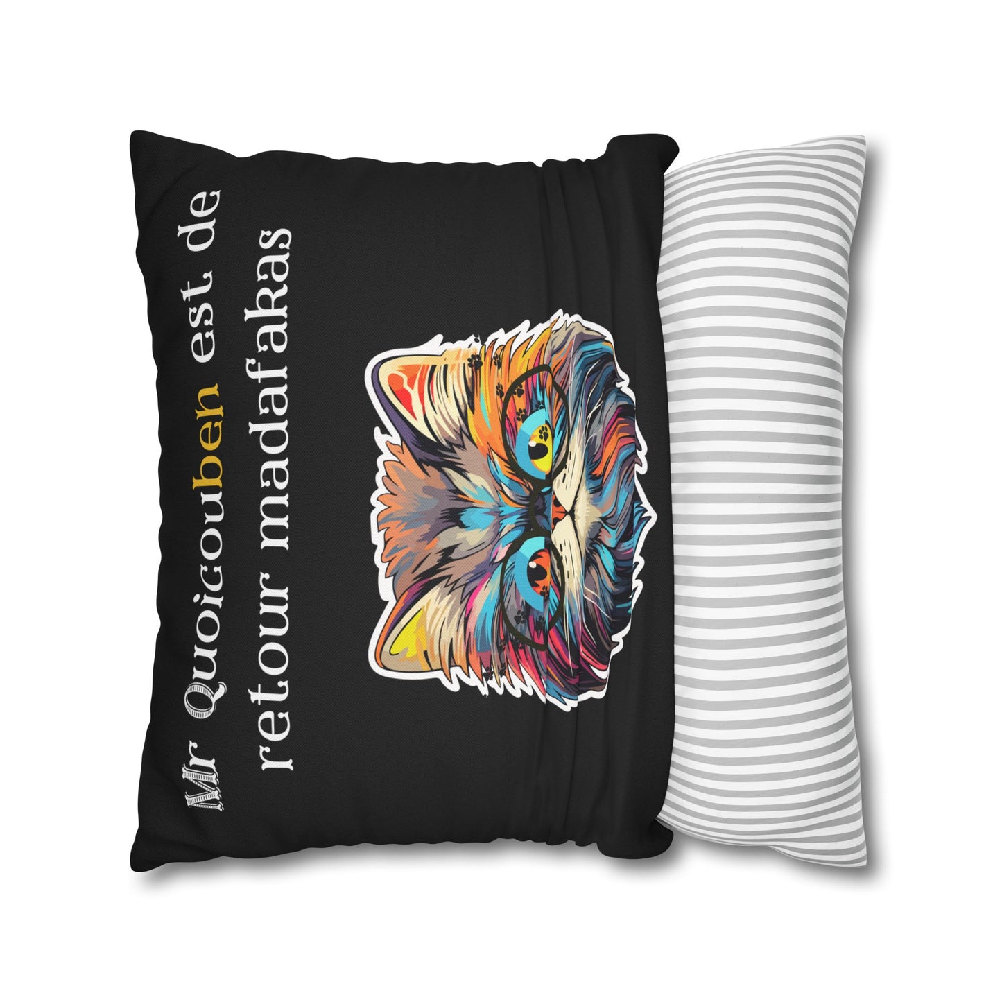 Taie d’oreiller Amusante – Décoration Humoristique pour la Maison Quoicoubeh madafakas