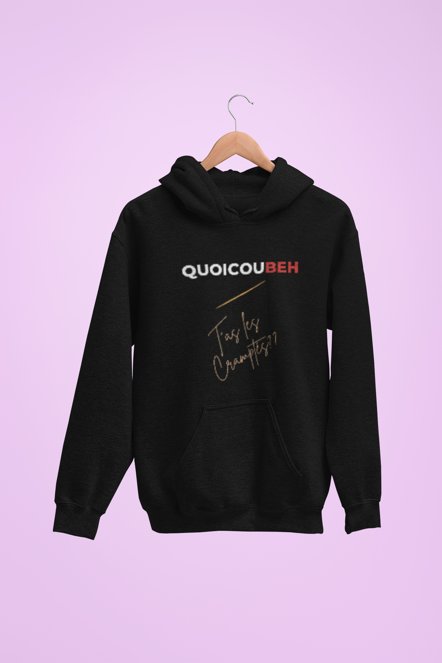 Hoodie unisexe drôle - Sweat-shirt graphique Quoicoubeh Apagnan