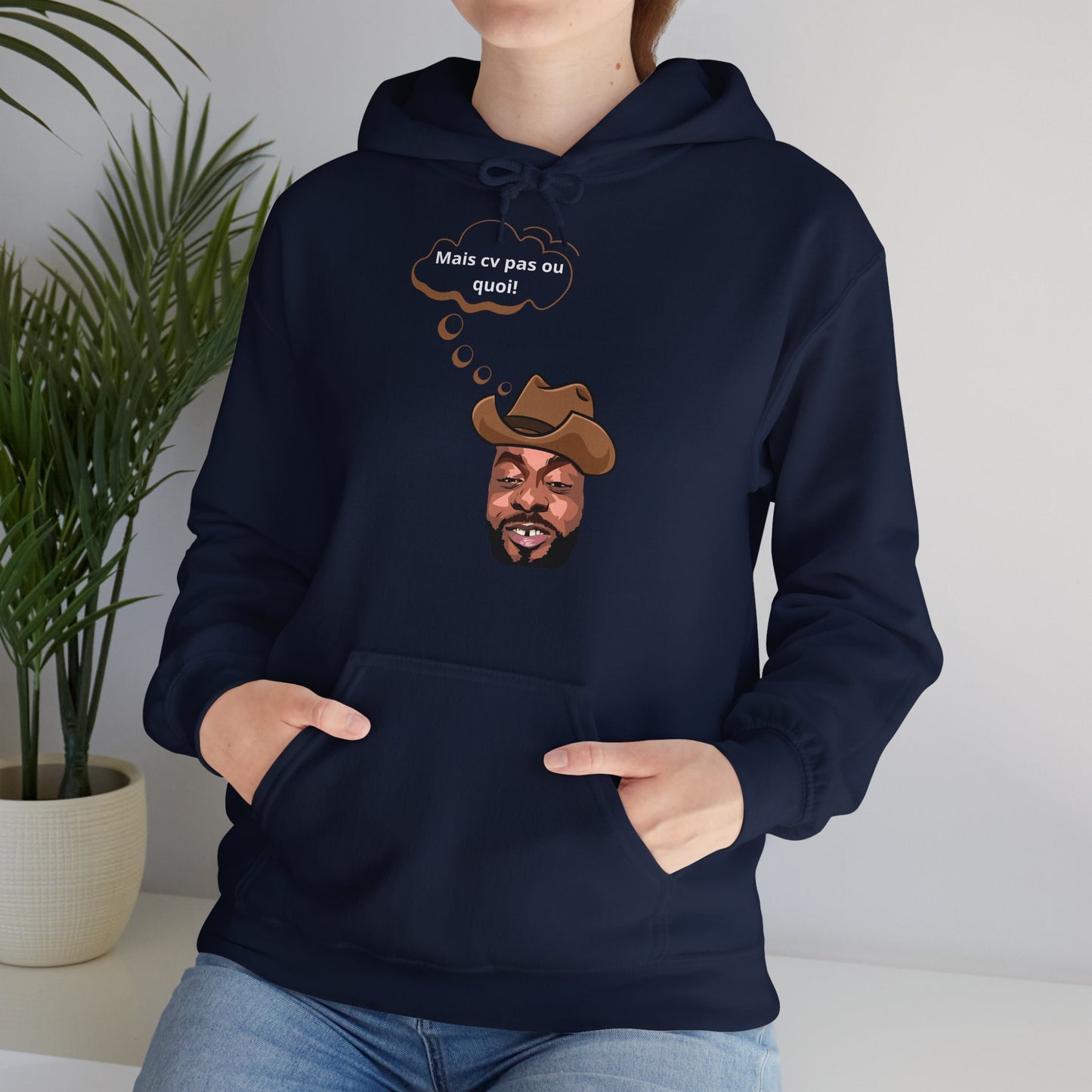 Hoodie unisexe drôle - Sweat-shirt graphique Binobile Mais cv pas ou quoi