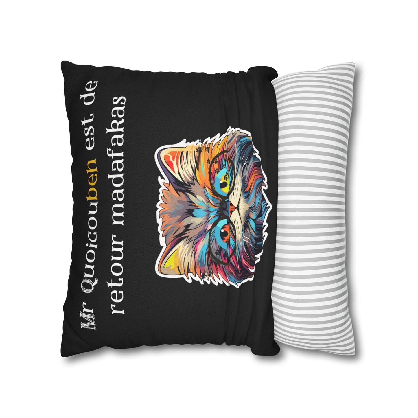 Taie d’oreiller Amusante – Décoration Humoristique pour la Maison Quoicoubeh madafakas