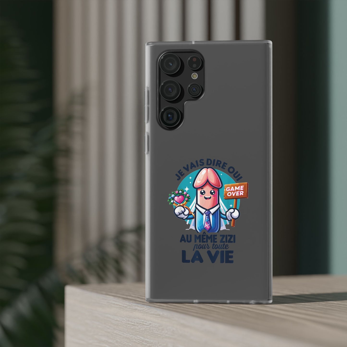 Coque flexible Je vais dire oui au même zizi pour toute la vie