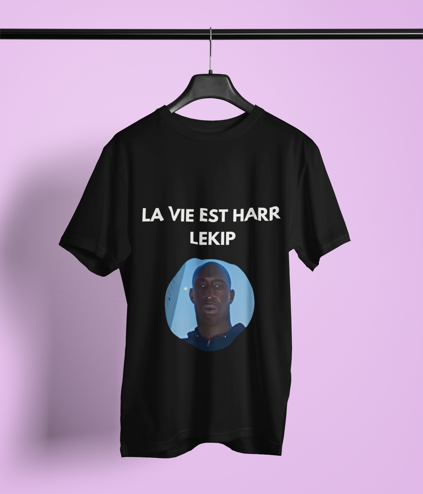 T-shirt humoristique unisexe en coton épais -Trend c'est harr lekip
