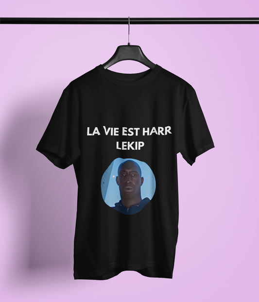 T-shirt humoristique unisexe en coton épais -Trend c'est harr lekip