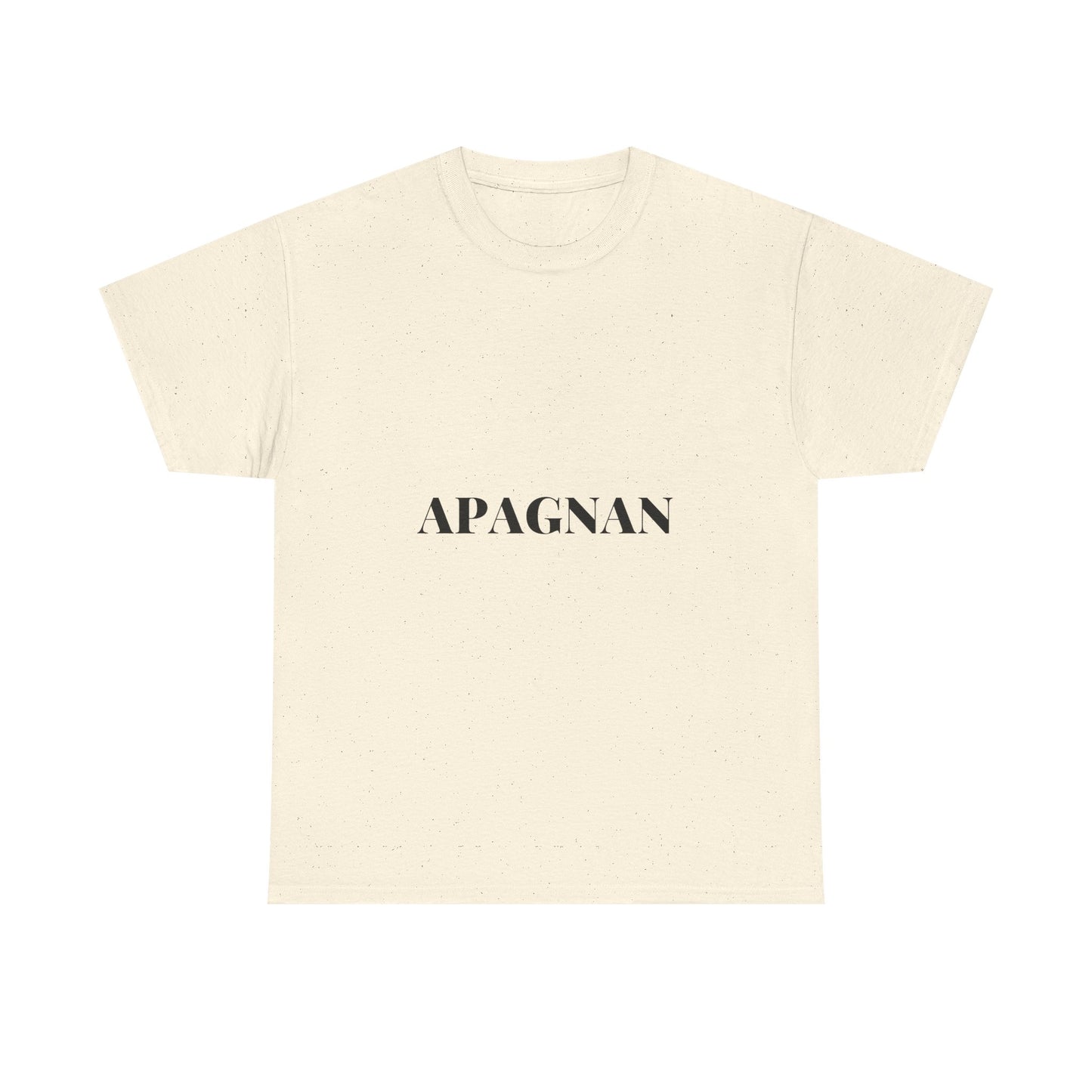 T-shirt humoristique unisexe en coton épais -Apagnan Quoicoubeh