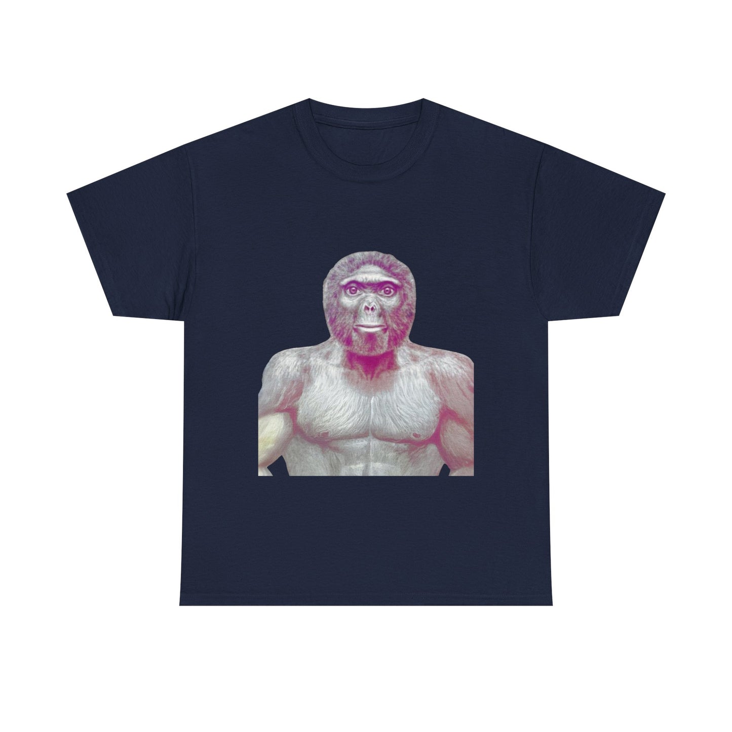 T-shirt humoristique unisexe en coton épais - Allo Salam Trend le singe