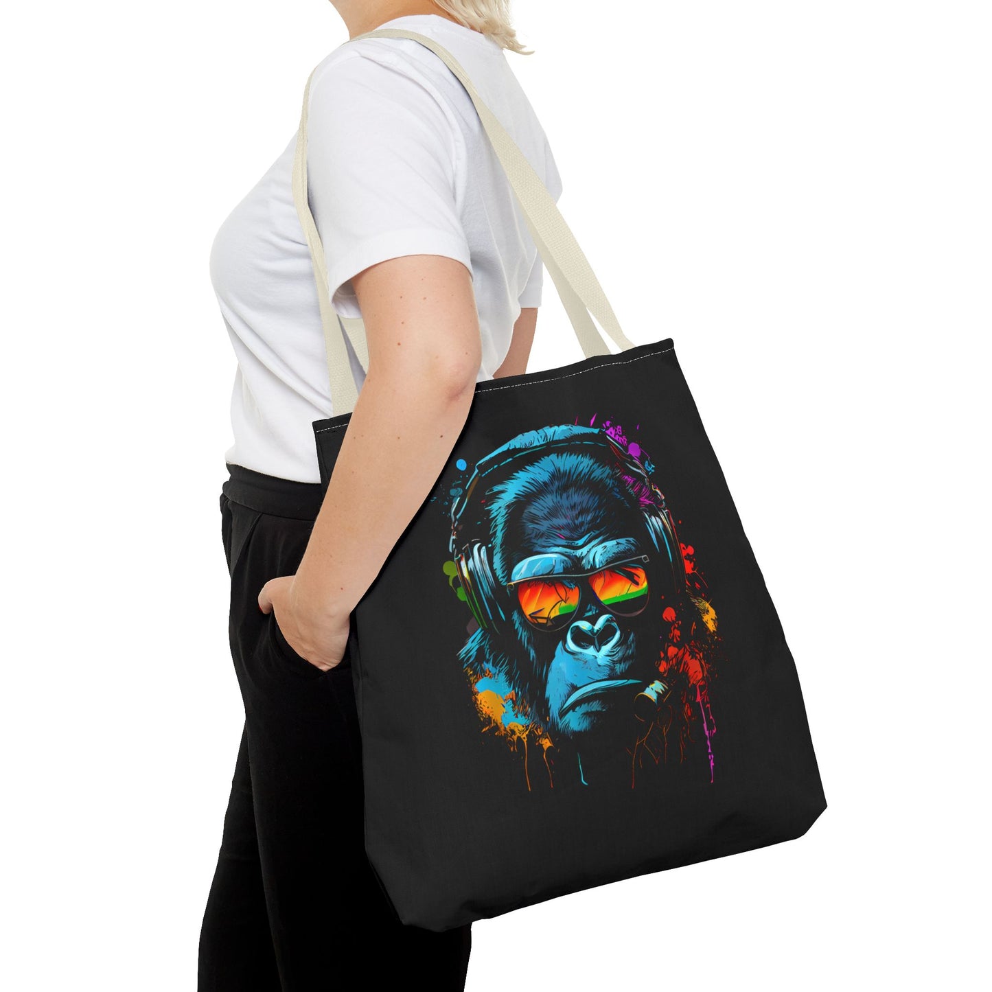 Tote Bag – Singe monkey Dj écouteurs lunettes du soleil Gorilla