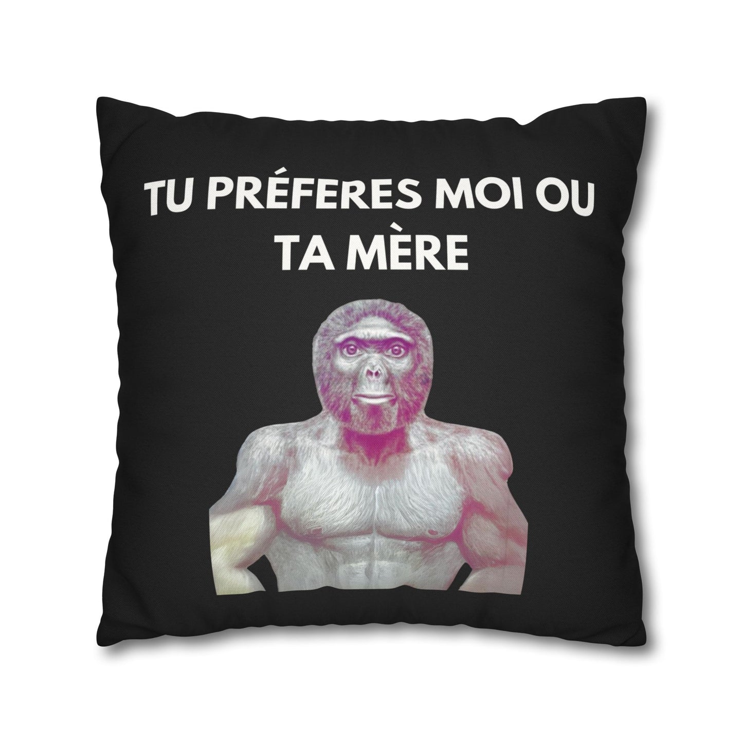 Taie d’oreiller Amusante – Décoration Humoristique pour la Maison Le singe