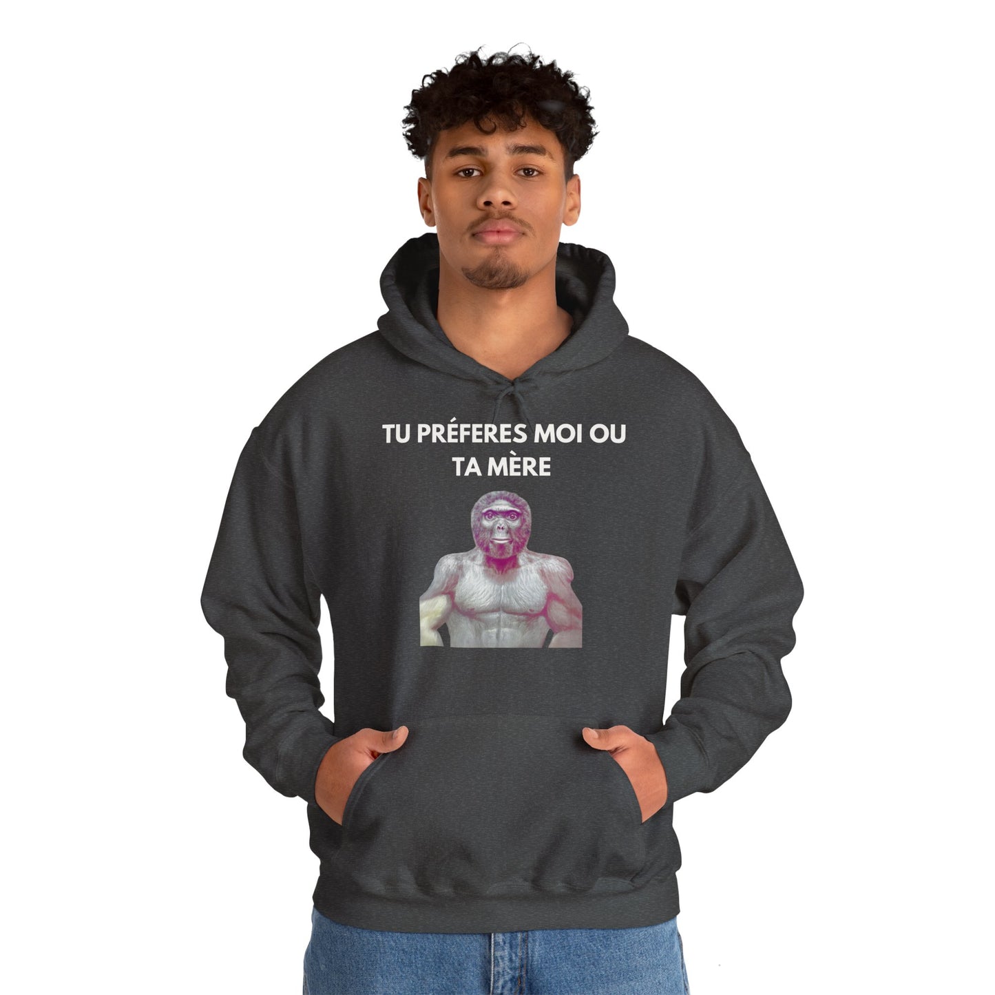 Hoodie unisexe drôle - Sweat-shirt graphique Tu préfère moi ou ta mère