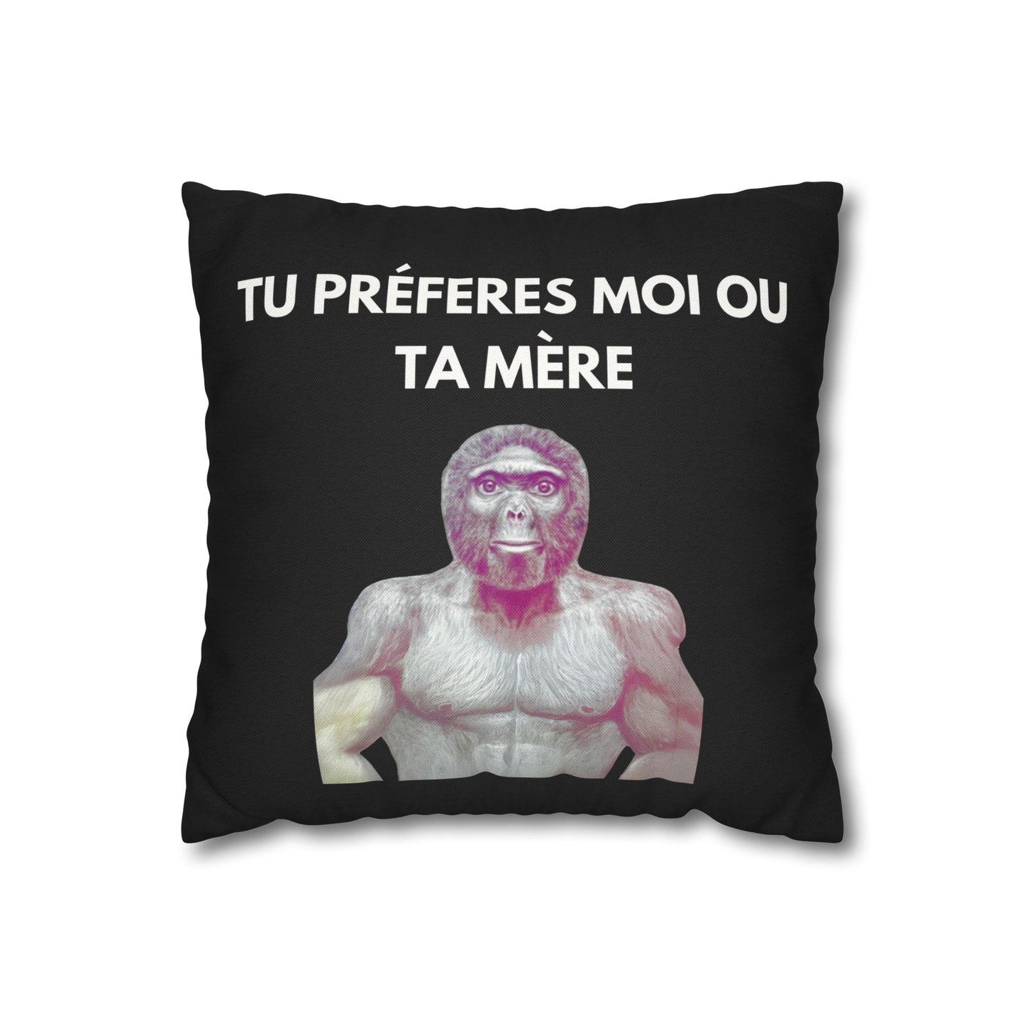 Taie d’oreiller Amusante – Décoration Humoristique pour la Maison Le singe
