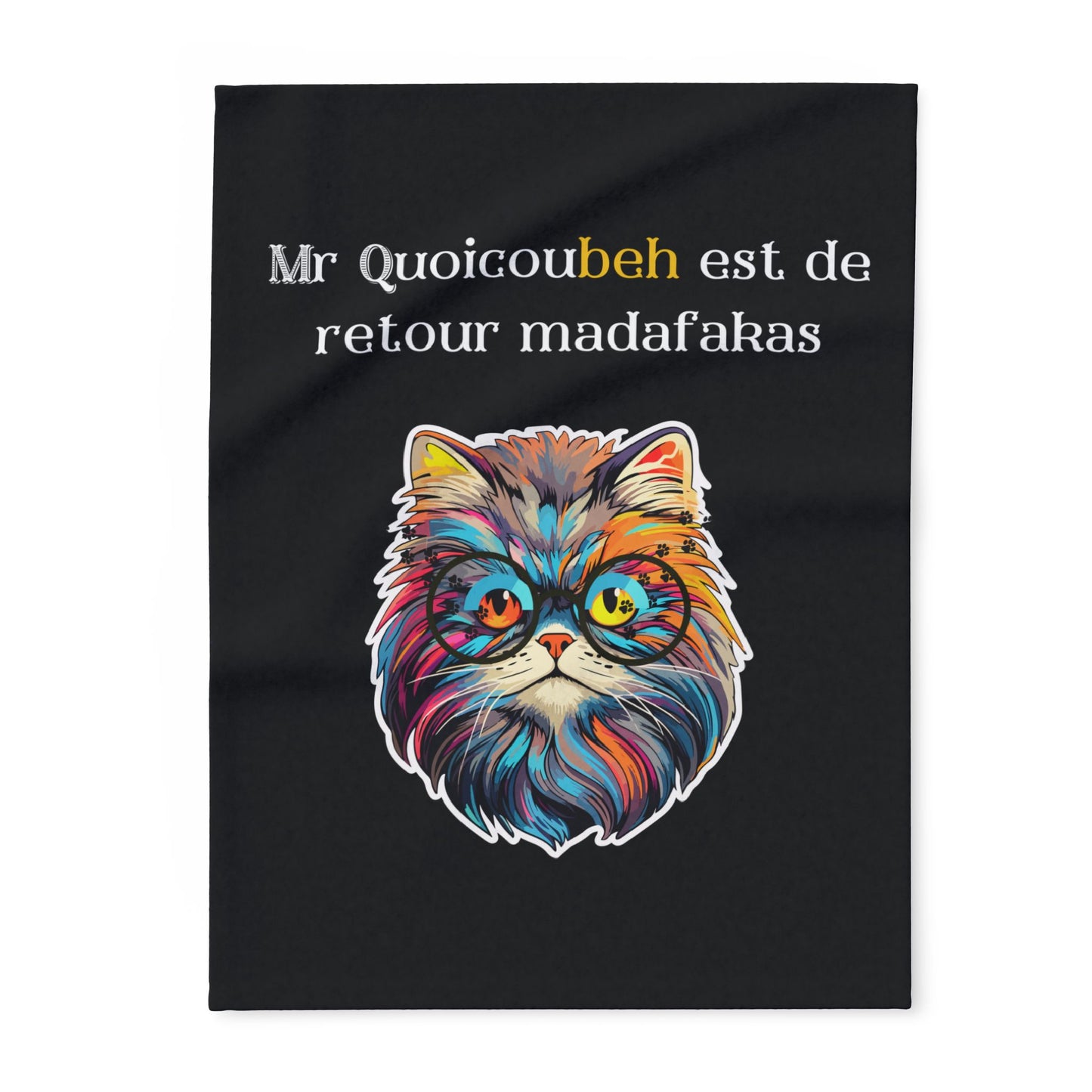 Plaid en polaire arctique Quoicoubeh Madafakas