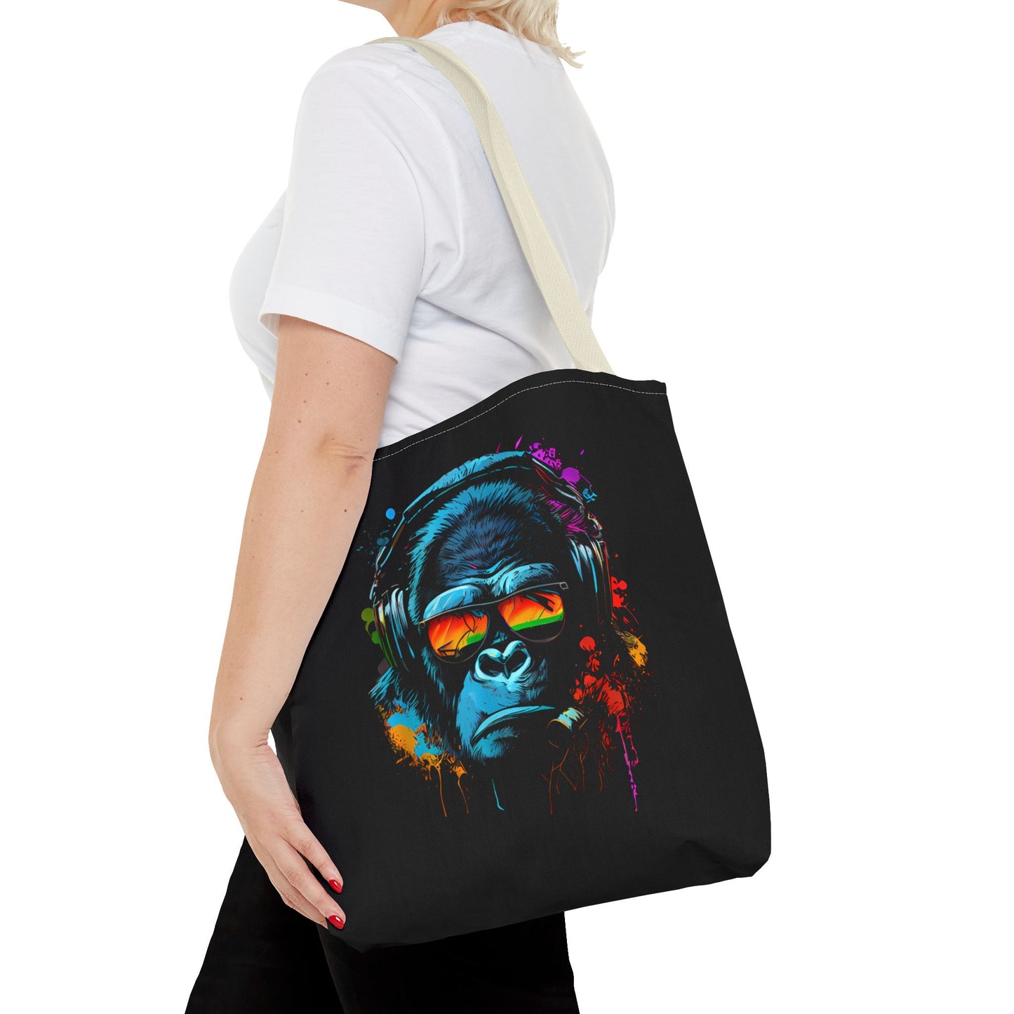 Tote Bag – Singe monkey Dj écouteurs lunettes du soleil Gorilla