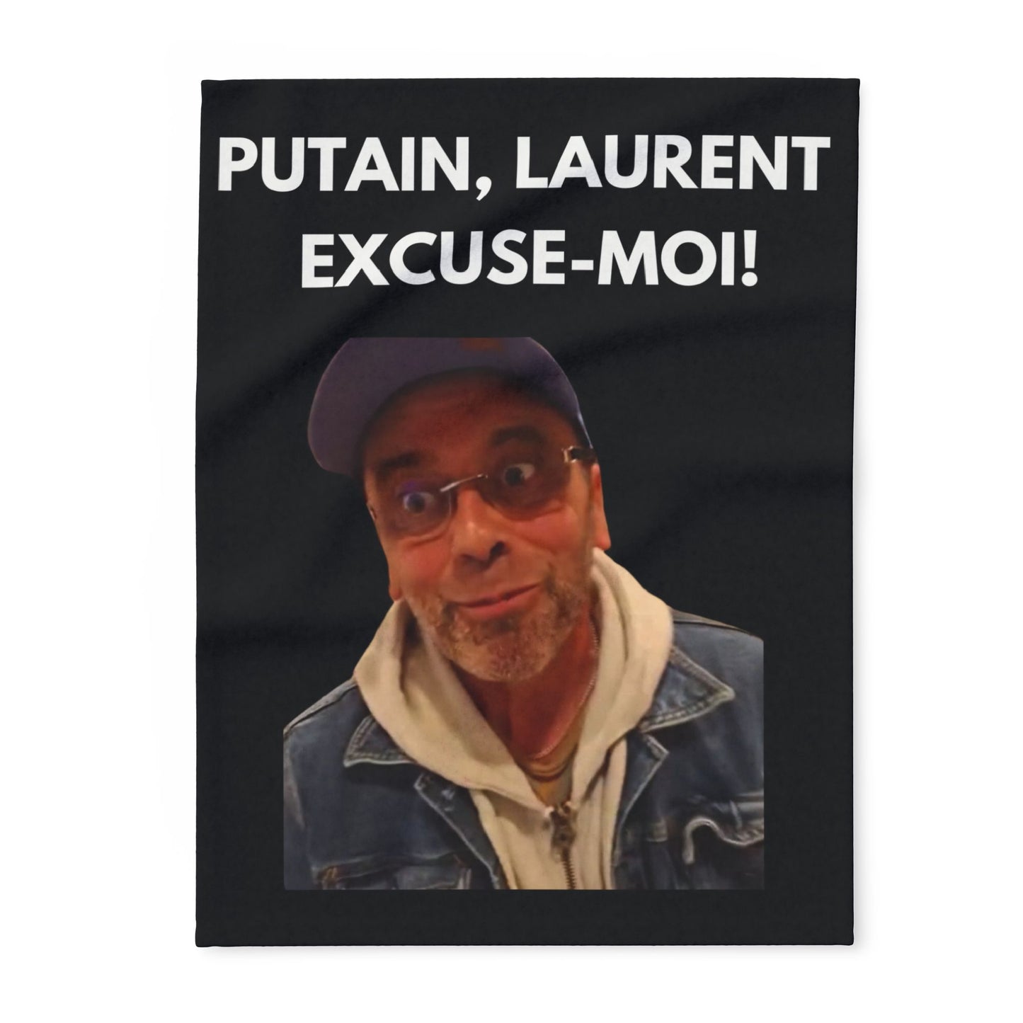 Plaid en polaire arctique Putain Laurent