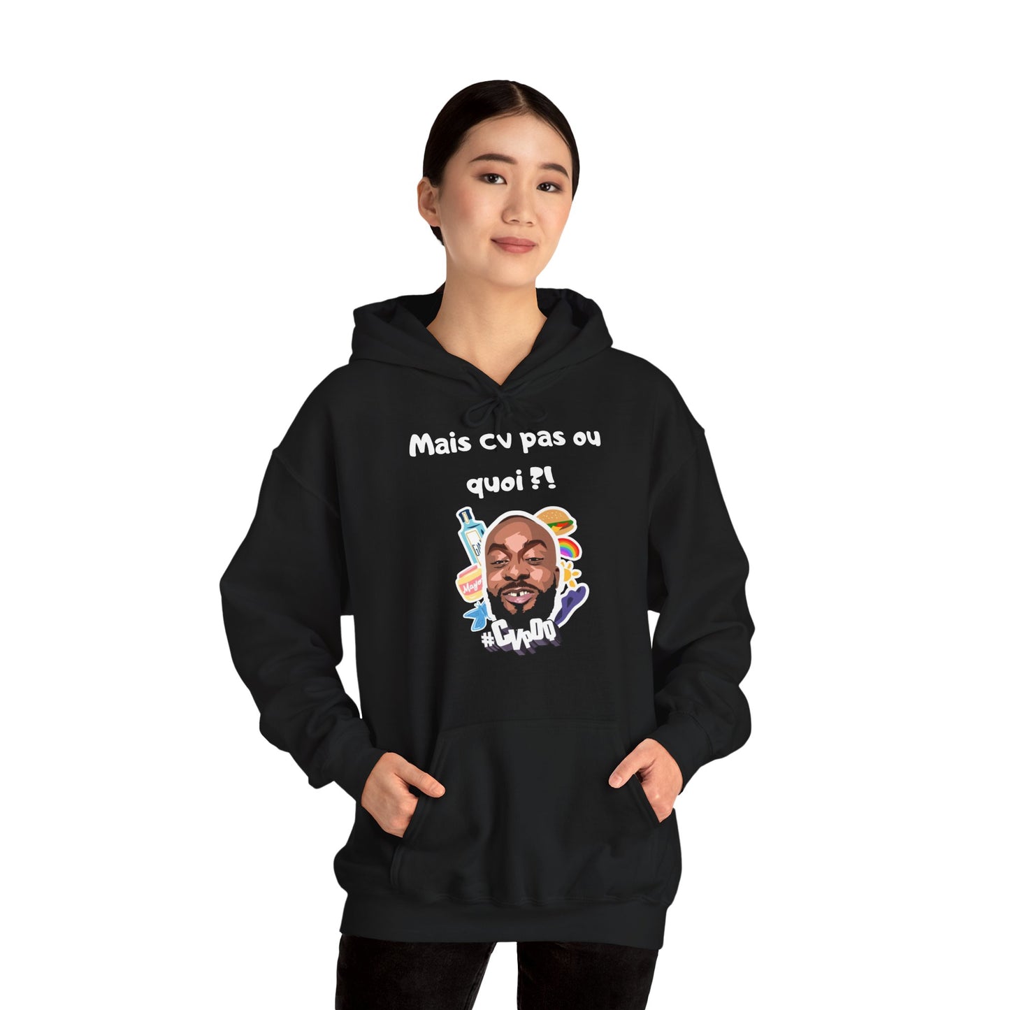 Hoodie unisexe drôle - Sweat-shirt Mais cv pas quoi Binobile